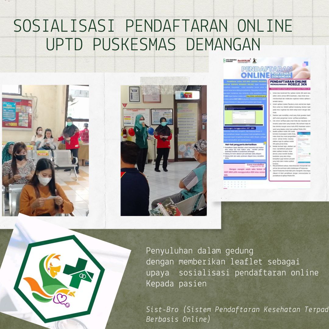 Sosialisasi Pendaftaran Online Uptd Puskesmas Demangan Uptd Puskesmas